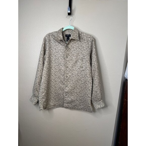 Vintage Claiborne Men's‎ Tan/Brown Shirt - Picture 1 of 7